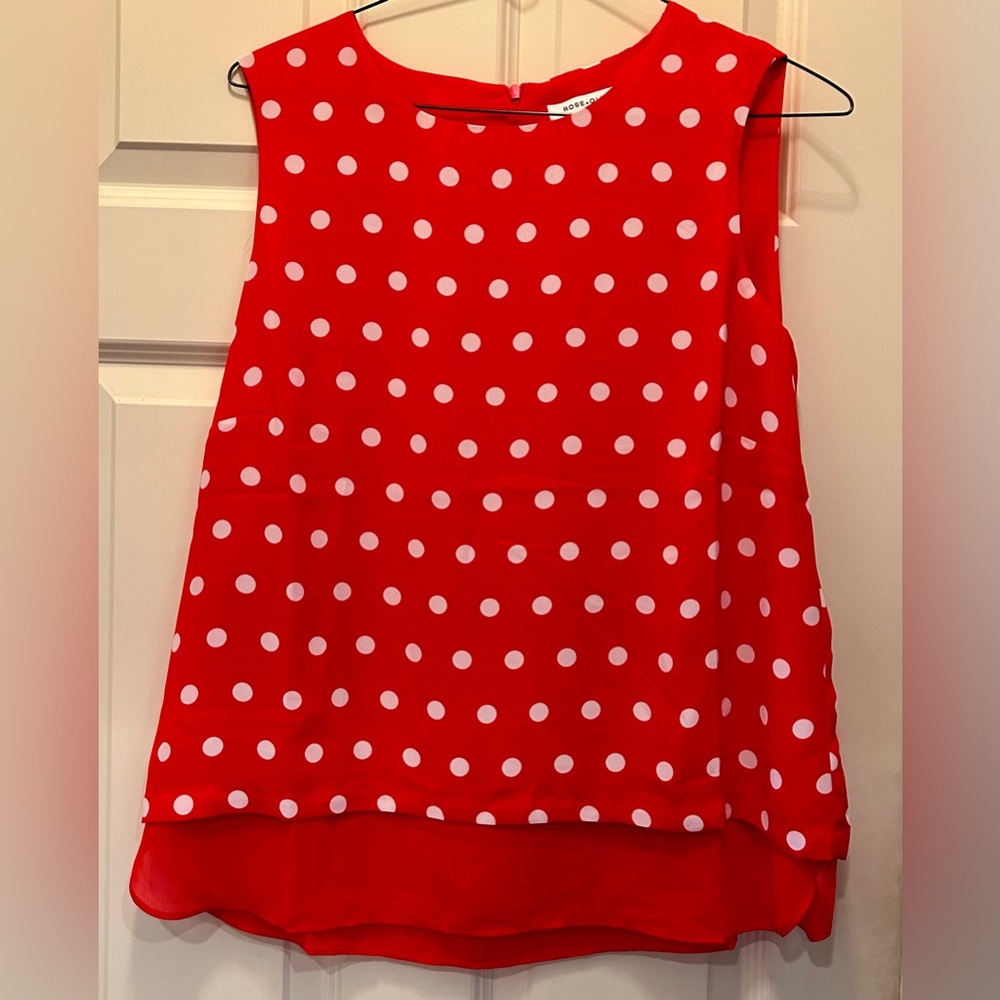 Rose & Olive Women’s Sleeveless Top Size XL